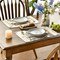Set of 4 Brown Poppy Floral Leaves Fall Placemats - 12x18 Inch
